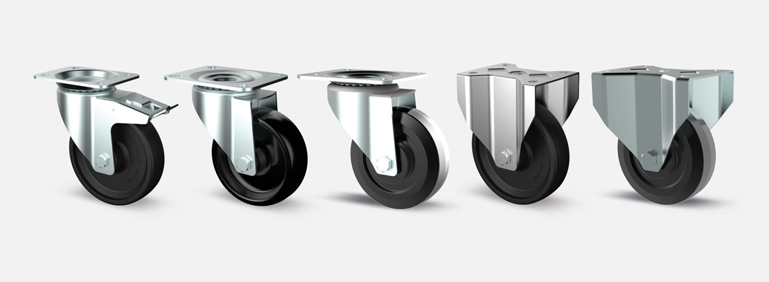 Heat resistant castors